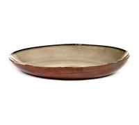 Serax Terres de Rêves serving saucer 35.5 cm misty grey-rust