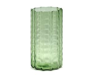 Serax Waves 01 vase 21 cm Green-clear