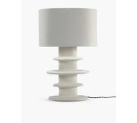 Serax White Geometrical Earth Paper-mache Table Lamp