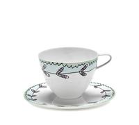 Serax x Marni Midnight Flowers cappuccino cup and saucer - White One Size
