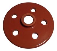 Serazat Handmade Clay Pot Dolma Lid Cover-Terracotta Glazed Grape Leaf Roll Lid Natural Earthenware Weighted Cooking Grill Plate for Dolma Perfect Tool for Stuffed Dishes! (Medium 8.2 in)