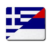 Serb and Greek Friendship Flag Mousepad Mouse Pad Mouse Mat Inspirational Gifts 11.8" x 9.8" Color:Serb and Greek