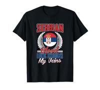 Serbia Flag Gifts | Serbian Blood Runs Through My Veins T-Shirt