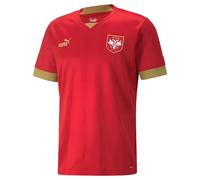 Serbia Men's Mens 2022 2023 Home Shirt in Red | Size: Medium Serbia Red M