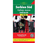 Serbia South Road Map 1:200 000 (German) Folded Book