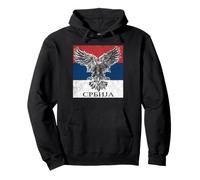 Serbia Srbija Serbian Serbian Eagle Flag CCCC Cyrillic Pullover Hoodie