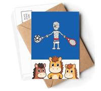 serbian tennis racket soccer cartoon Postcards Envelopes Cards Mailing Year Horse