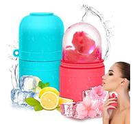 SerDa-Run Face Ice Roller,2pcs Ice Roller, SerDa-Run Ice Roller for Face Skin Care, Ice Roller for Face and Eyes(Blue+Pink)