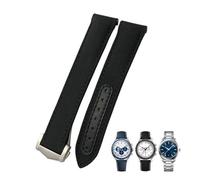 SERDAS 19mm 20mm 21mm High Density Nylon Canvas Curved End Watchband,For Omega Seamaster 300 AT150 Speedmaster Watch Strap(Black Black,19mm Black clasp)