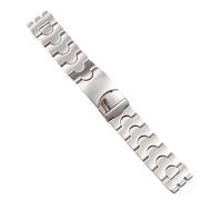 SERDAS 20mm 17mm Solid Silver Polished Matte Matt Stainless Steel Watchband For Swatch Watch Strap Wrist Bracelet
