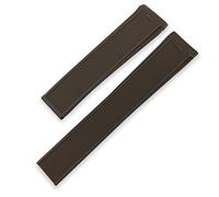 SERDAS For Tag Heuer Aquaracer 43mm 41mm Case Diameter Sport Wrist Band Rubber Watchband 22mm 20mm Silicone Watch Strap(Brown no buckle,22mm)