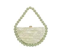 SERDAS Handbags For Women Boutique Designer Luxury Acrylic Goose Egg Shell Clutch Evening Bag Wedding Party Purse(Light Green)