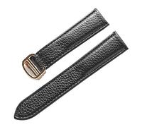 SERDAS Watch Band For Cartier TANk SOLO Men Lady Deployant Clasp Watch Strap Genuine Leather soft Watch Bracelet Belt 20mm 22mm 23mm(Black-gold,25mm)