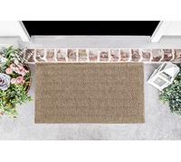 Serdim Rugs Harper Kilim Braided Herringbone Design Outdoor Rugs, Jute, Rectangle 50 x 80cm
