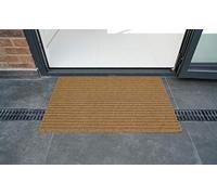 Serdim Rugs Non Slip Ribbed Trapper Hard Wearing Mats, Polypropylene, Beige, 50 x 80 cm(1'8" x 2'7")