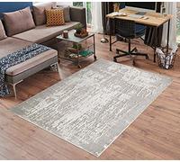 Serdim Rugs Modern Abstract Abrasion Contemporary Area Rug Gold 160x230, Gold
