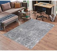 Serdim Rugs Serenity Modern Abstract Graffiti Contemporary Area Rugs, polyester, Grey, 60x110cm (2'x3'7")