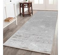 Serdim Rugs Serenity Modern Abstract Sprayed Grunge Textured Contemporary Runner Area Rugs, Stone, 60 x 220cm