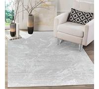 Serdim Rugs Serenity Modern Abstract Water Flow Grunge Textured Contemporary Area Rugs, Stone, Rectangle 80 x 150cm