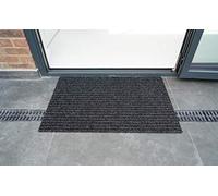 Serdim Rugs Trapper Heavy Duty Ribbed Door Mat, Anthracite, 40x60cm