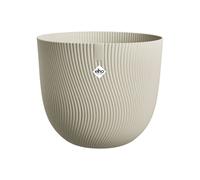 elho Sereh Round 30 - Plant Pot for Indoor & Outdoor - 100% Recycled Plastic - Ø 29.5 x H 25.3 cm - Beige/Mushroom Beige