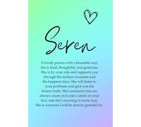 Seren: A Welsh personalised notebook for women, the perfect notebook for journaling, goal setting and to do lists, ideal gift for friends, coworkers and work colleagues
