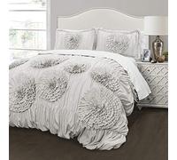 Serena Comforter Light Gray 3Pc Set King
