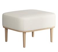 Serena Pouf Ottoman natural oak novoform Nubbio white - 5710435932016