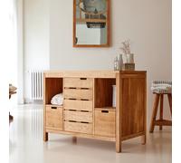 Serena - Solid oak storage unit 100 cm Natural