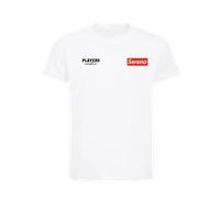 Serena Williams Red Logo Kids T-Shirt - White / 5-6 years