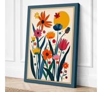 Serenade Botanical Canvas Wall Art Print 24x16 Inch | Ready to Hang, Gallery Wrapped, Fade-Resistant Inks, Securely Packaged, UK Made