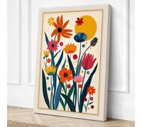 Serenade Botanical Canvas Wall Art Print 36x24 Inch | Ready to Hang, Gallery Wrapped, Fade-Resistant Inks, Securely Packaged, UK Made