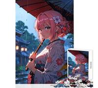 Serenade in The Rain Jigsaw Puzzles for Adults 1000 Pieces Improve Detailed Observation Skills Mindful Relaxing Leisure Game (38x26cm)