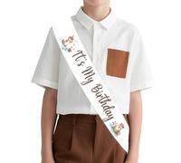 Serencatcher Otter Birthday Party Decorations for Boys Girls, Sea Otter Themed It's My Birthday Sash Satin Sash with Brown Printing Letters for Kids Sea Ocean Animal Party Favors Supplies Gifts