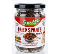 Serendib Premium Dry Fish | Traditional Sri Lankan Dried Seafood | (Pack of 2, Fried Sprats 150g)