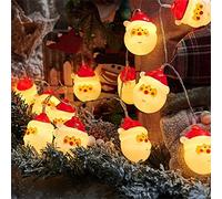 SerendipitousWhisper Christmas Snowman String Lights,Santa Claus String Battery Operated Lights with 10 LEDs,for Indoor Outdoor Christmas Tree Garden Party Livingroom Bedroom Decoration