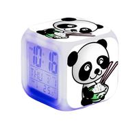 SerendipitousWhisper Creative Panda Alarm Digital Alarm Clock Children Illuminated LED Night Glowing Alarm Clock With Light Wake Up Birthday Cute Panda Gifts For Kid Adults