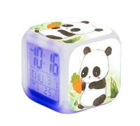 SerendipitousWhisper Creative Panda Alarm Digital Alarm Clock Children Illuminated LED Night Glowing Alarm Clock With Light Wake Up Birthday Cute Panda Gifts For Kid Adults