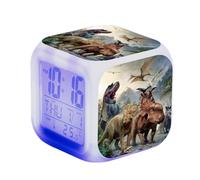 SerendipitousWhisper Dinosaur Alarm Digital Alarm Clock Illuminated LED Night Glowing Alarm Clock With Light Wake Up Birthday Gifts For Kid Adults