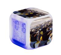 SerendipitousWhisper Penguin Alarm Digital Alarm Clock Illuminated LED Night Glowing Alarm Clock With Light Wake Up Birthday Gifts For Kid Adults