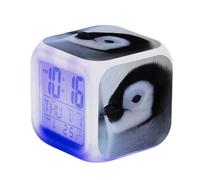 SerendipitousWhisper Penguin Alarm Digital Alarm Clock Illuminated LED Night Glowing Alarm Clock With Light Wake Up Birthday Gifts For Kid Adults
