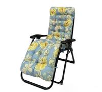 SerendipitousWhisper Sun Lounger Cushion Pad Thick Replacement Sunbed Cushion Anti Slip Recliner Cushions Only Lounge Chair Pads For Patio Garden Indoor Outdoor Holiday Relaxer(Not Including Chair)