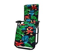 SerendipitousWhisper Sun Lounger Cushion Pad Thick Replacement Sunbed Cushion Anti Slip Recliner Cushions Only Lounge Chair Pads For Patio Garden Indoor Outdoor Holiday Relaxer(Not Including Chair)