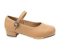 SerendipitousWhisper Women's Tap Dance Shoes,Comes with A Fitted Toe Cap and Heel,Breathable and Comfortable Tap Dance Shoes,Suitable for Daily Training and Performances Khaki
