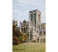 SERENDIPITP Abstract Painting Mural Print Picture Wall Decor Painting Central Tower and South Transept York Minster by Alfred Robert Quinton Vintage Wall Artwork for Home Decor 60x90cm