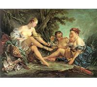 SERENDIPITP Abstract Painting Mural Print Picture Wall Decor Painting Diana after the Hunt by François Boucher Vintage Wall Artwork for Home Decor 60x90cm