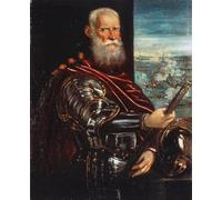 SERENDIPITP Abstract Painting Mural Print Picture Wall Decor Painting Doge Venier Admiral Winner in Lepanto by Jacopo Robusti Tintoretto Vintage Wall Artwork for Home Decor 60x90cm