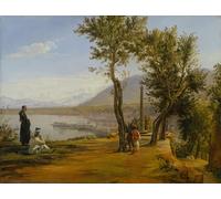 SERENDIPITP Abstract Painting Mural Print Picture Wall Decor Painting Figures At a Shrine a Port Beyond by Mrtinsus Ror Vintage Wall Artwork for Home Decor 60x90cm