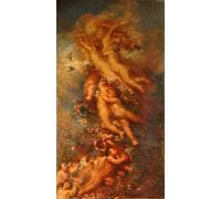 SERENDIPITP Abstract Painting Mural Print Picture Wall Decor Painting Fugue by George Frederic Watts Vintage Wall Artwork for Home Decor 60x90cm