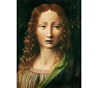 SERENDIPITP Abstract Painting Mural Print Picture Wall Decor Painting Head of the Saviour by Leonardo Da Vinci Vintage Wall Artwork for Home Decor 60x90cm